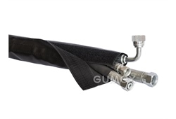 Schutzhülse TEXWRAP mit Klettverschluss, 75mm, Nylon beschichtet PU, +180°C, black, 